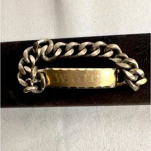 COPY - Vintage SPEIDEL MEN'S ID Bracelet Cuban Chain   Plaque Gold Plated